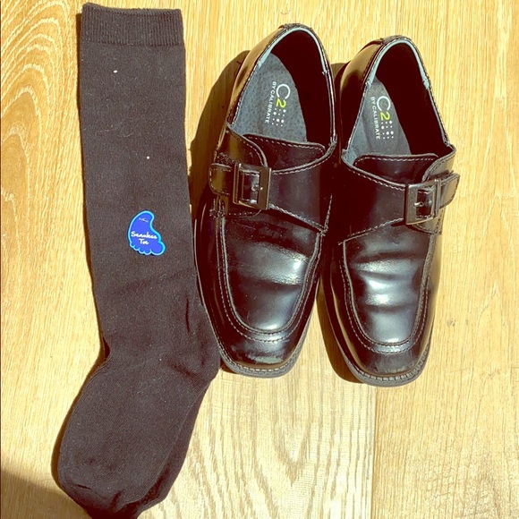 boys velcro dress shoes